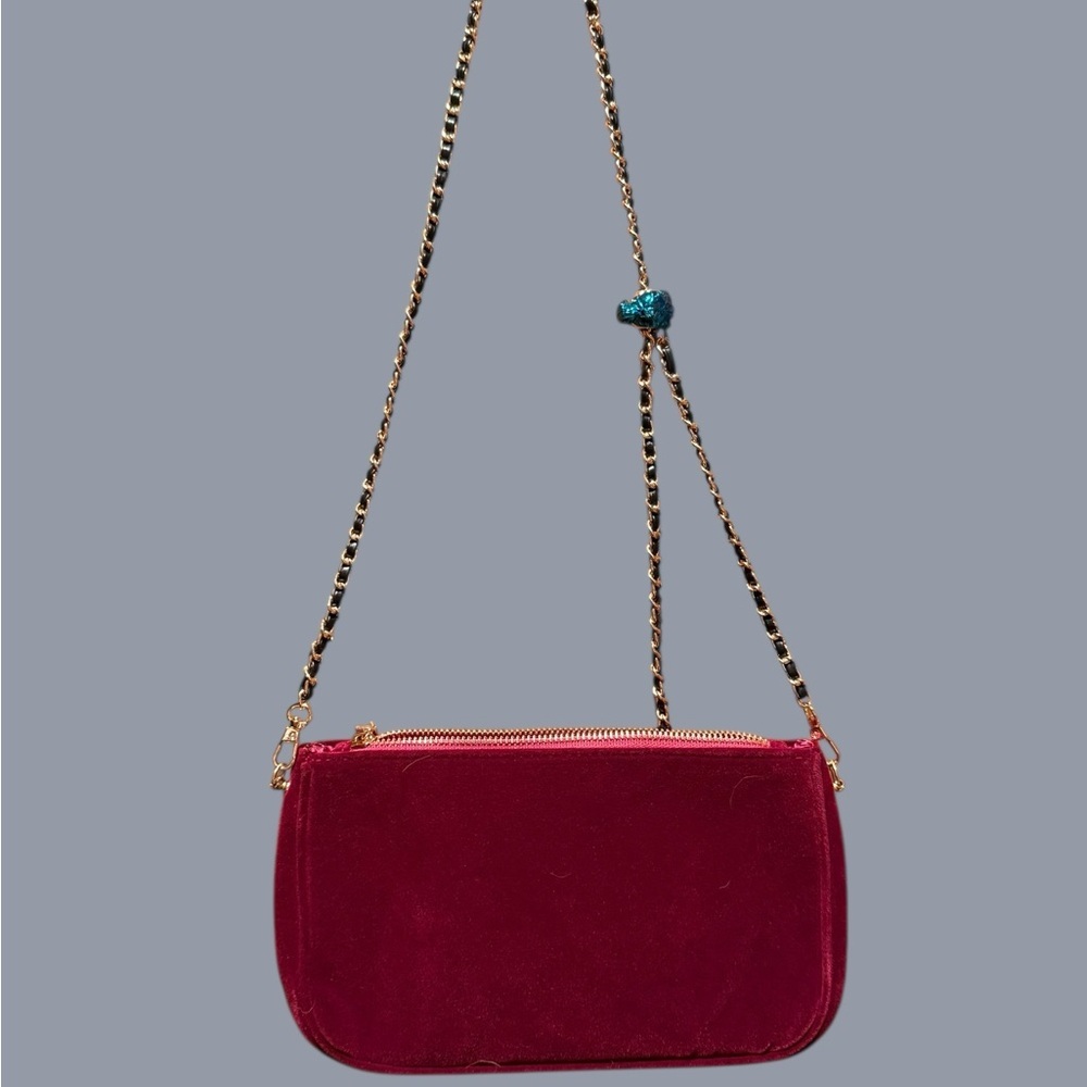 GWP Gucci Burgandy Velvet Women's Bag - Picture 5 of 8